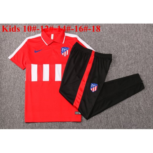 Atlético de Madrid 2020-2021 Børn Trænings Polo M001 Atlético de Madrid 2020-2021 Børn Trænings Polo M001